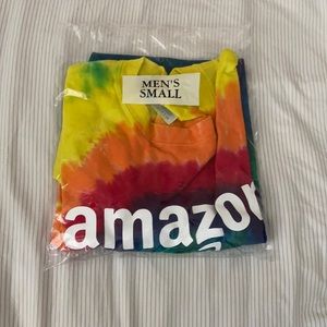 AMAZON LOGO TIE DYE SHIRT MEN SMALL